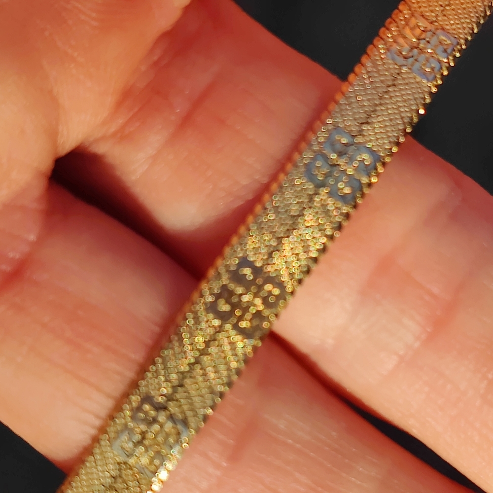 Vintage Givenchy Gold Herringbone Chain Necklace - Picture 3 of 8